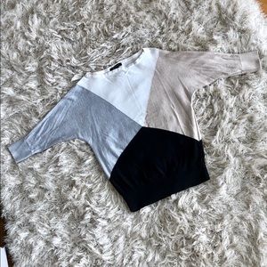 White House Black Market Block Sweater